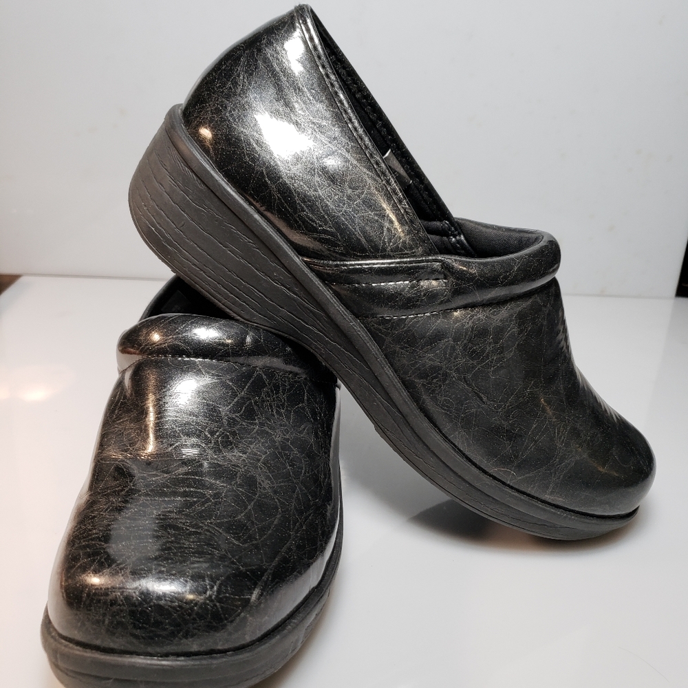 Safe T Step SafeTstep Women's Slip Resistant Gretchen Black Clog Shoes 9.5 - Picture 4 of 11
